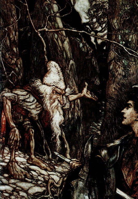 Arthur Rackham - Illustration for Grimm's Fairy Tales 1916 | Dimensions 5556 x 7992 pixels