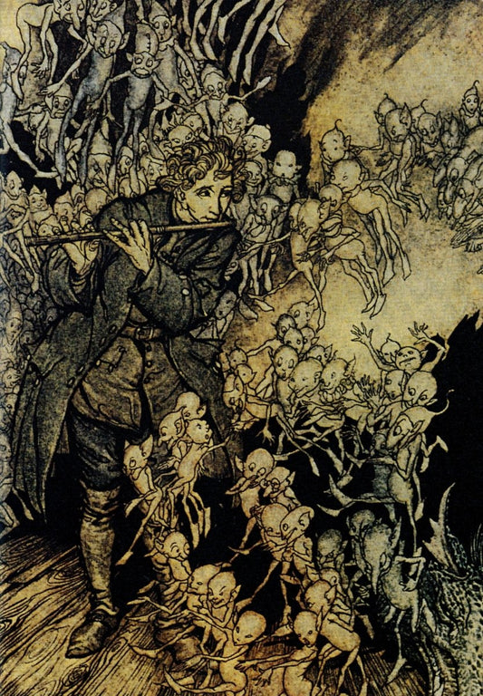 Arthur Rackham - Illustration for the Little Gnome 1917 | Dimensions 5550 x 7990 pixels