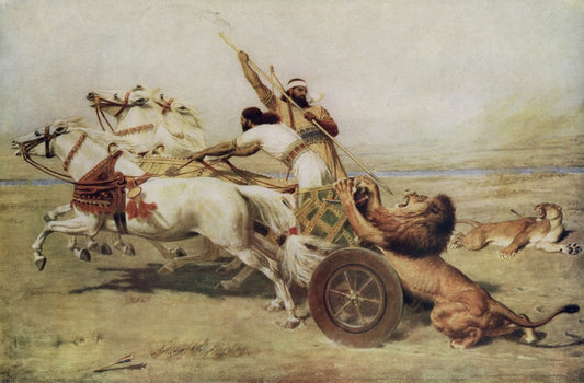 Briton Rivière (1840-1920) - The Hunter Hunted | Dimensions 7770 x 5110 pixels