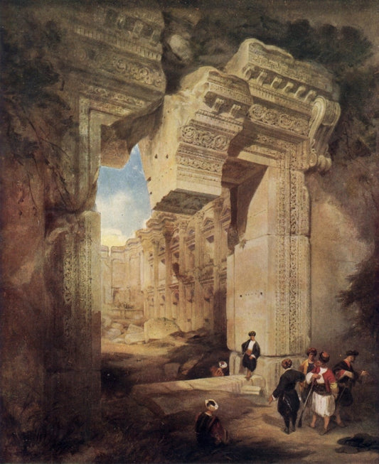 David Roberts (1796-1864) - Baalbec, Lebanon | Dimensions 4160 x 5096 pixels