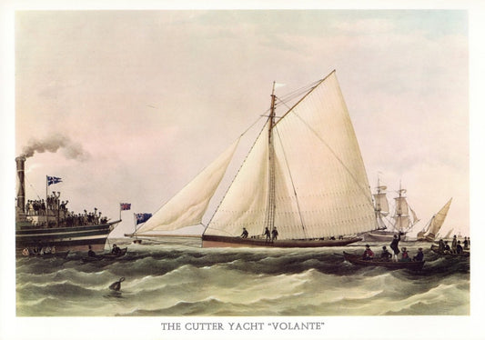 Thomas S. Robins - The Cutter Yacht Volante 1852 | Dimensions 8954 x 6281 pixels