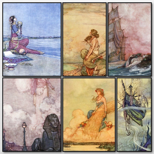 A Song of the English, 1909 - W. Heath Robinson - 29 images | A snapshot of some of the images