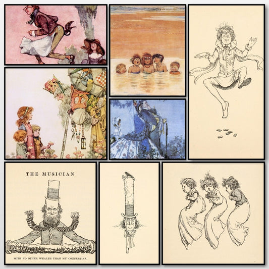 Bill the Minder 1912 - W. Heath Robinson - 77 images | A snapshot of some of the images