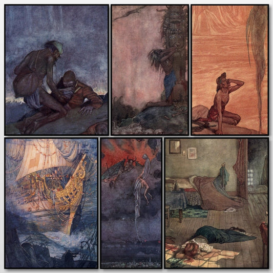 Collected Verse of Rudyard Kipling 1910 - W. Heath Robinson | A snapshot of some of the images