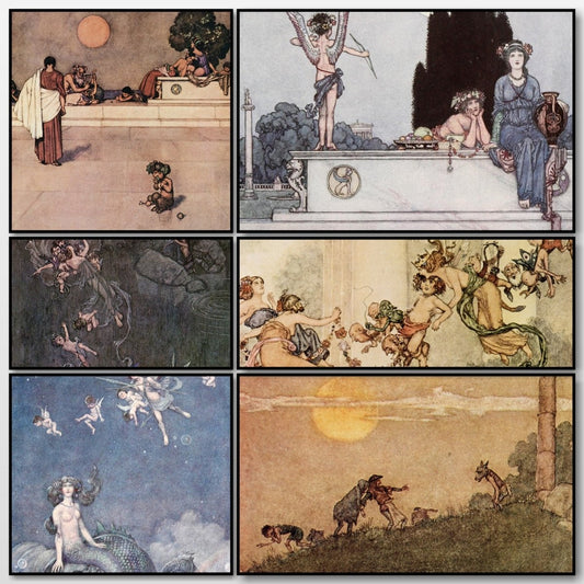 A Midsummer Night's Dream 1915 - W. Heath Robinson | A snapshot of some of the images