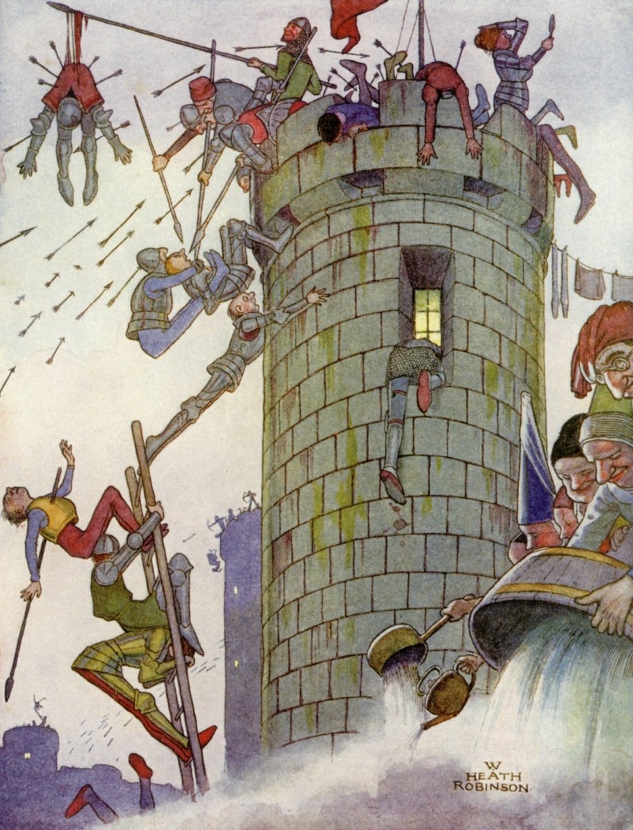 Monarchs of Merrie England II 1932 - W. Heath Robinson | Dimensions 3264 x 4280 pixels