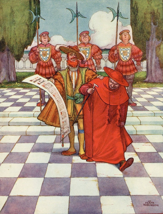 Monarchs of Merrie England III 1932 - W. Heath Robinson | Dimensions 4248 x 5562 pixels