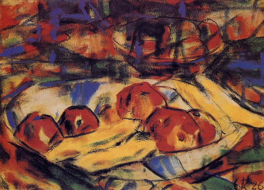 Christian Rohlfs (1849-1938) - Still Life with Fruit 1926 | Dimensions 4718 x 3409 pixels