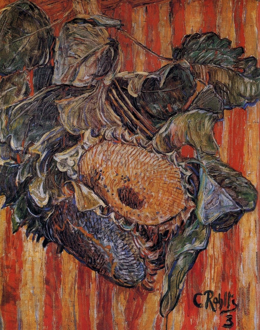 Christian Rohlfs (1849-1938) - Sunflowers 1903 | Dimensions 5544 x 7029 pixels