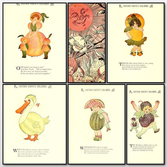 Mother Earth's Children 1914 - Marion T. 'Penny' Ross | A snapshot of some of the images