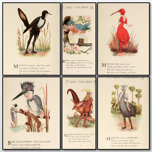 Bird Children 1912 - Marion T. 'Penny' Ross - 85 images | A snapshot of some of the images
