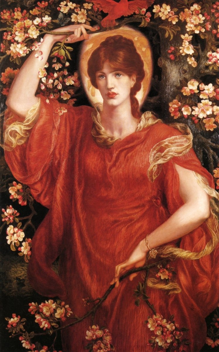 Dante Gabriel Rossetti - A Vision of Fiammetta 1878 | Dimensions 4740 x 7600 pixels