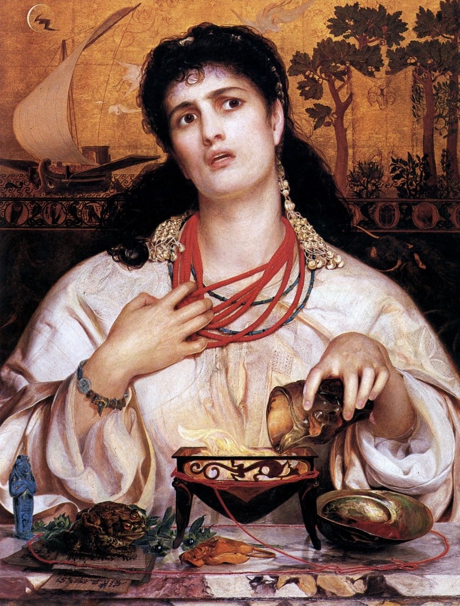 Frederick Sandys (1829-1904) - Medea 1868 | Dimensions 5192 x 6831 pixels