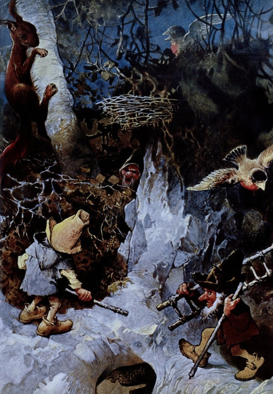 Heinrich Schlitt (1849-1923) - Dwarves at work | Dimensions 5544 x 7975 pixels