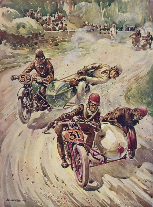 R. Allen Shuffrey - A Tourist Trophy Sidecar Race | Dimensions 3591 x 4816 pixels