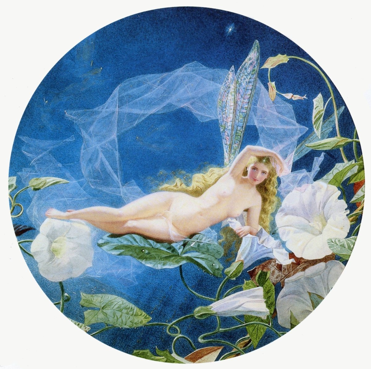 Fairies in Art - 91 Vintage Images | Dimensions 3879 x 3861 pixels