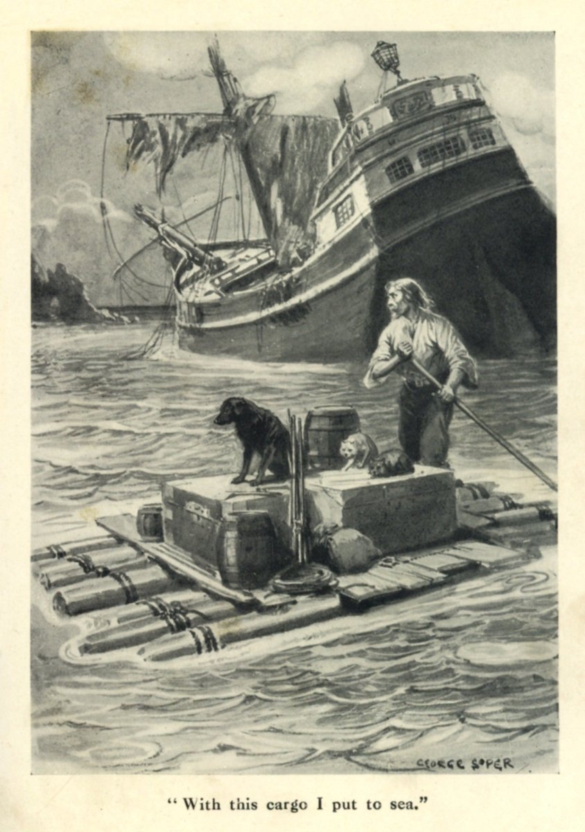 Robinson Crusoe 1910 - George Soper - 4 images | Dimensions 2335 x 3320 pixels