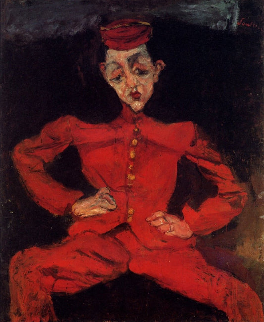 Chaïm Soutine - The Bellboy c.1928 | Dimensions 4520 x 5500 pixels