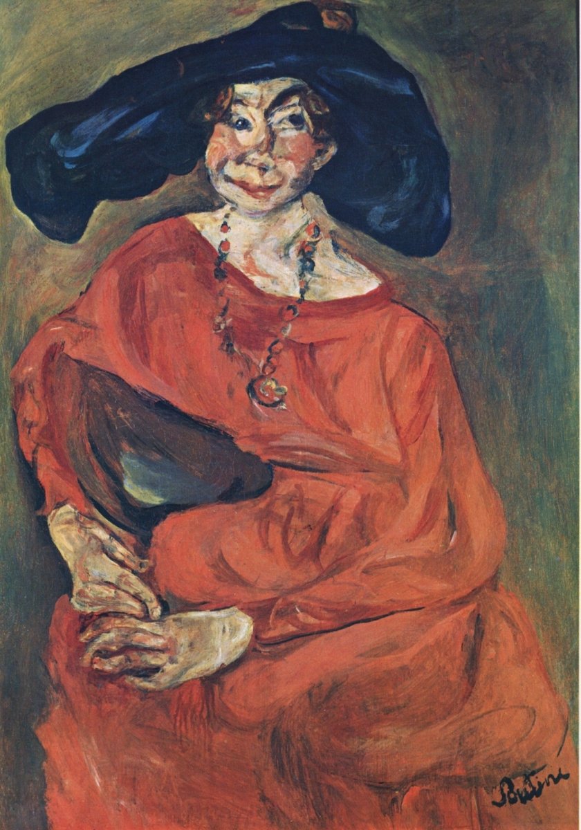 Chaïm Soutine - Woman in Red 1922 | Dimensions 3800 x 5430 pixels