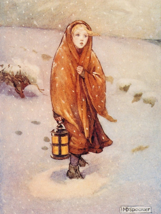 Minnie Dibdin Spooner - The Snowstorm came on | Dimensions 3990 x 5320 pixels