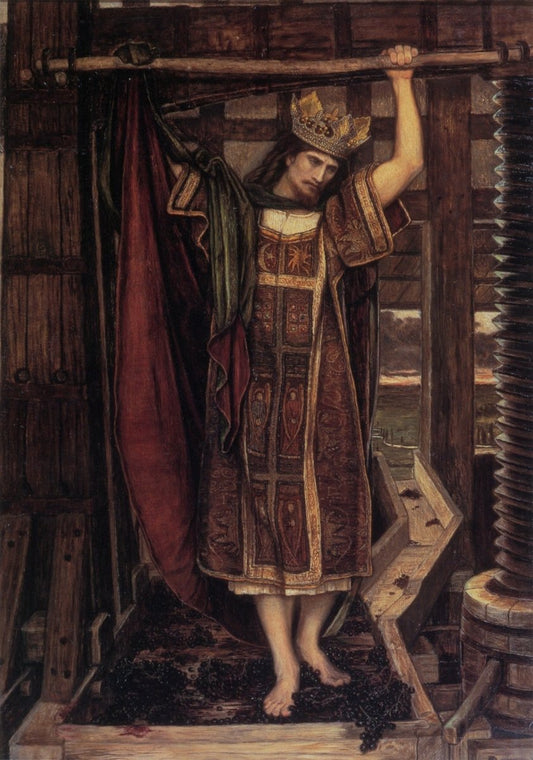 John Roddam Spencer Stanhope - The Wine Press 1864 | Dimensions 4320 x 6160 pixels