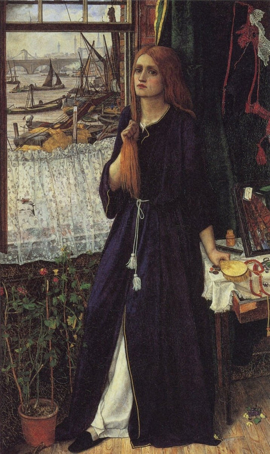 John Roddam Spencer Stanhope - Thoughts of the Past 1859 | Dimensions 4004 x 6710 pixels