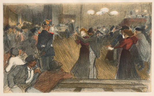 Théophile Steinlen - Bal de Barrière 1898 | Dimensions 5434 x 3419 pixels