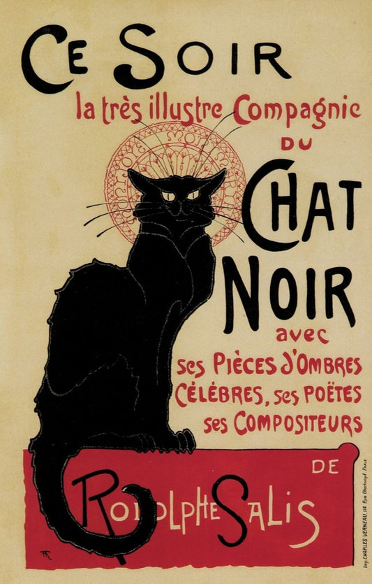 Théophile Steinlen - Chat Noir 1896 | Dimensions 4581 x 7173 pixels