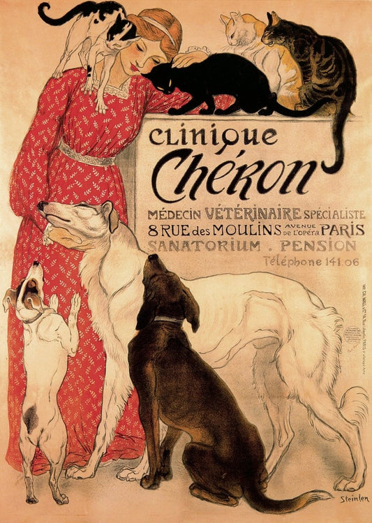 Théophile Steinlen - Clinique Cheron 1905 | Dimensions 3500 x 4920 pixels