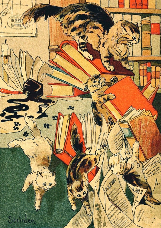 Folle journée 1900 - Théophile Steinlen - 6 images | Dimensions 1544 x 2180 pixels