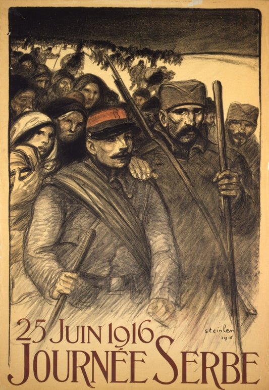 Théophile Steinlen - Journée Serbe 1916 | Dimensions 3654 x 5292 pixels