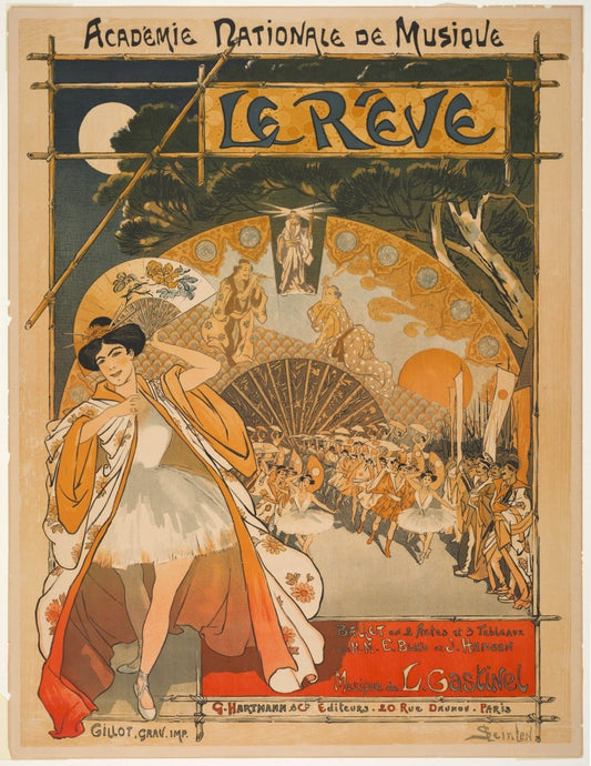 Théophile Steinlen - Le Reve (The Dream) 1891 | Dimensions 5350 x 6924 pixels
