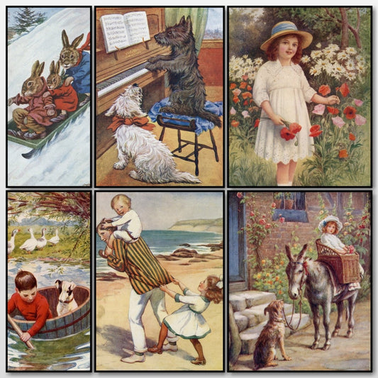 The Prize Children's Paper Public Domain Images | A snapshot of some of the images