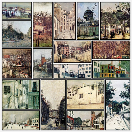 Maurice Utrillo Public Domain Images to Download | A snapshot of some of the images