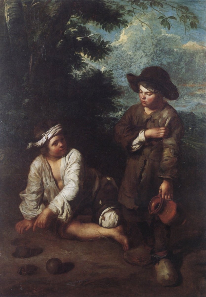 Pedro Nunez de Villavicencio - Invitation to a Game of Bowls | Dimensions 3864 x 5552 pixels