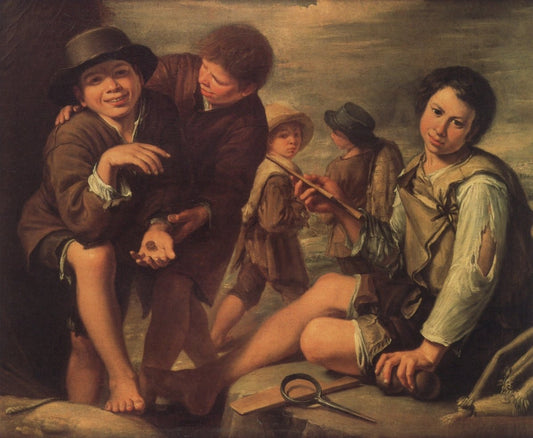 Pedro Nunez de Villavicencio - The Argolla Players c1694 | Dimensions 4644 x 3816 pixels