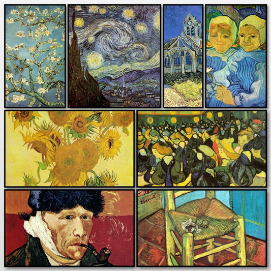 Van Gogh Public Domain Images including Sunflowers | A snapshot of some of the images