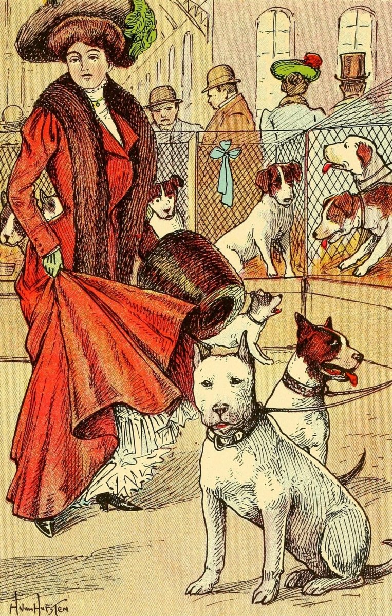 Dogs & Puppies 1908 - Hugo Von Hofsten - 8 images | Dimensions 1036 x 2572 pixels