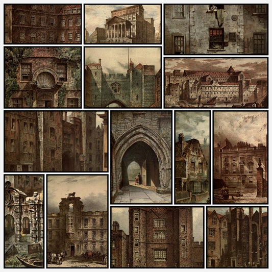 Old London 1900 - Thomas Waldo Sargeant - 37 images | A snapshot of some of the images
