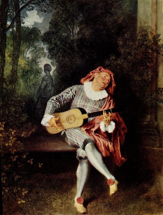 Antoine Watteau (1684-1721) - Mezzetin 1717-20 | Dimensions 4416 x 5800 pixels