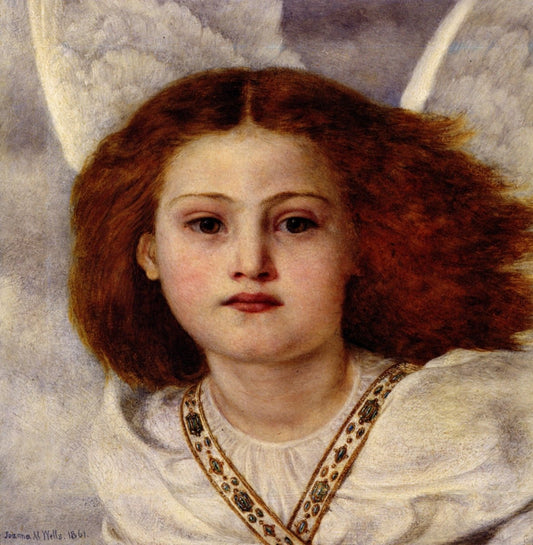 Joanna Boyce Wells (1831-1861) - Thou Bird of God 1861 | Dimensions 5010 x 5120 pixels