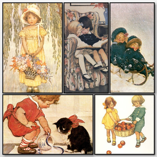 Little Child's Book of Stories 1923 - Jessie Willcox Smith | A snapshot of the images