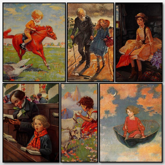 Boys and Girls of Bookland 1923 - Jessie Willcox Smith | A snapshot of some of the images
