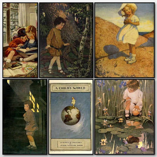 McClure's 1909 A Child's World - Jessie Willcox Smith | A snapshot of the images