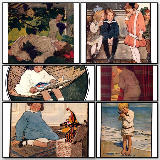 The Everyday Fairy Book, 1915 - Jessie Willcox Smith | A snapshot of some of the images