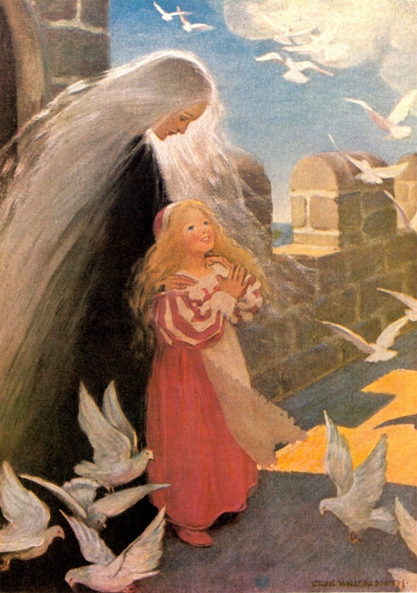 The Princess and the Goblin, 1920 - Jessie Willcox Smith | Dimensions 4230 x 6021 pixels