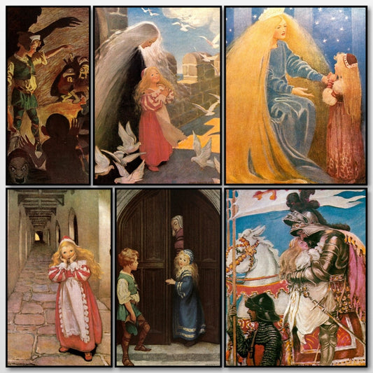 The Princess and the Goblin, 1920 - Jessie Willcox Smith | A snapshot of some of the images