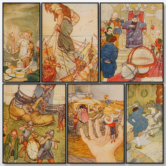 Gulliver's Travels 1912 - Milo Winter - 10 images | A snapshot of some of the images