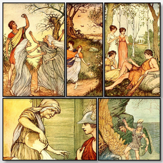 A Wonder Book for Girls & Boys 1913 - Milo Winter - 8 images | A snapshot of some of the images