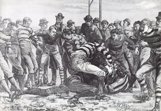 William B Wollen (1857-1936) - Football, a Maul in Goal 1881 | Dimensions 9136 x 6296 pixels